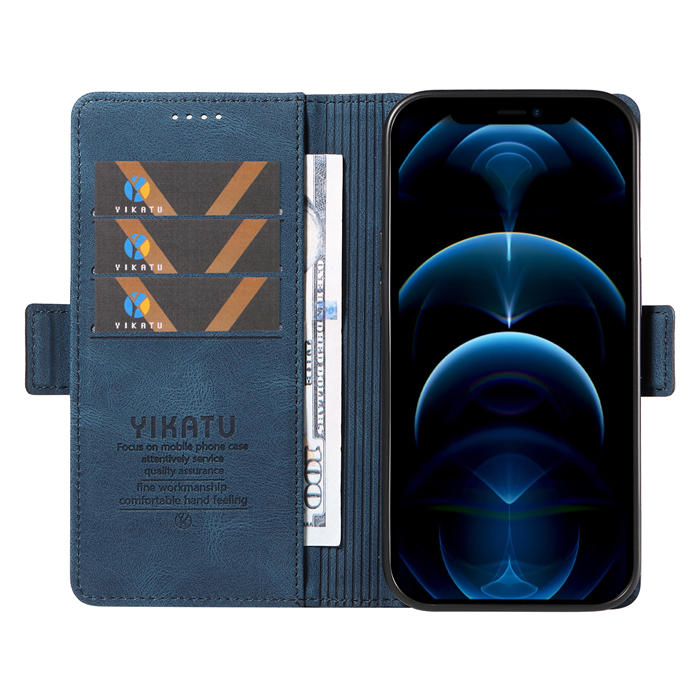 YIKATU iPhone 12/12 Pro Wallet Kickstand Case