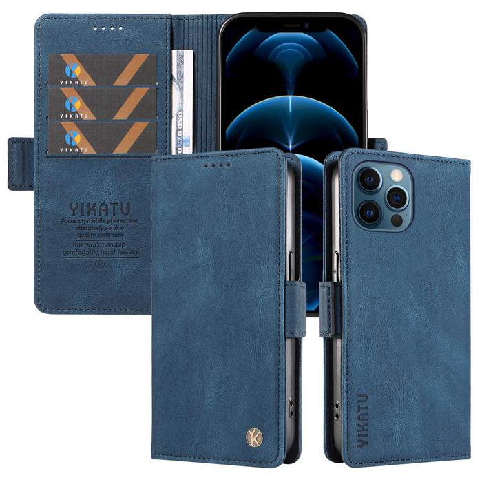 YIKATU iPhone 13 Pro Max Wallet Kickstand Case