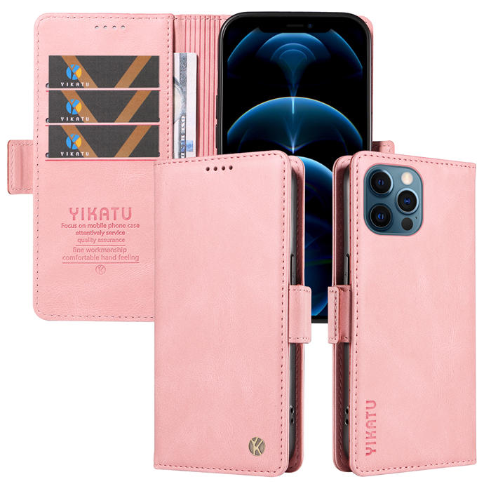 YIKATU iPhone 13 Pro Max Wallet Kickstand Case