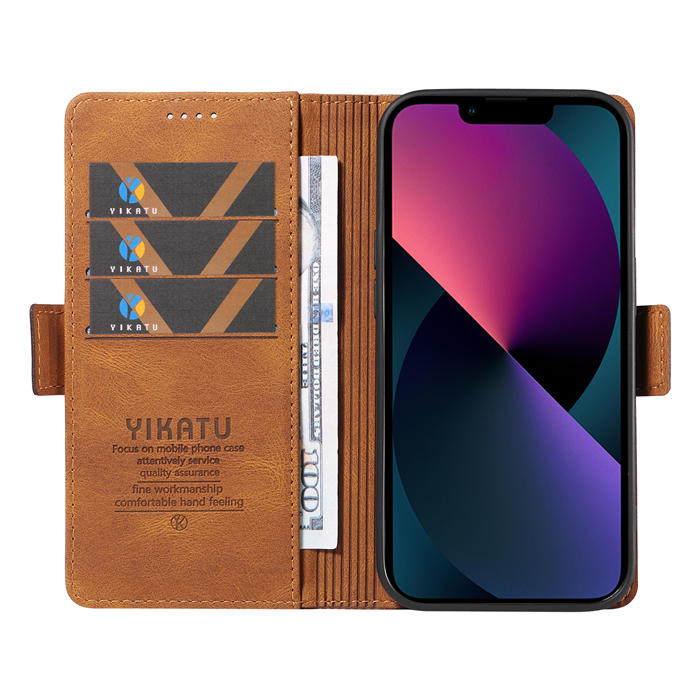 YIKATU iPhone 13 Wallet Kickstand Case