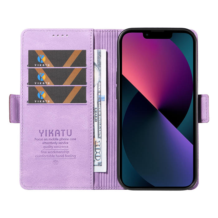 YIKATU iPhone 13 Mini Wallet Kickstand Case