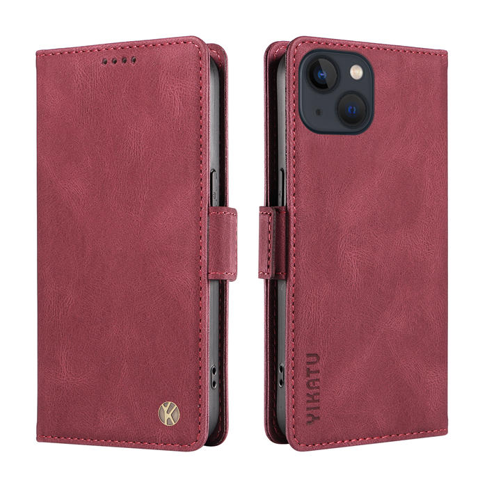 YIKATU iPhone 13 Mini Wallet Kickstand Case