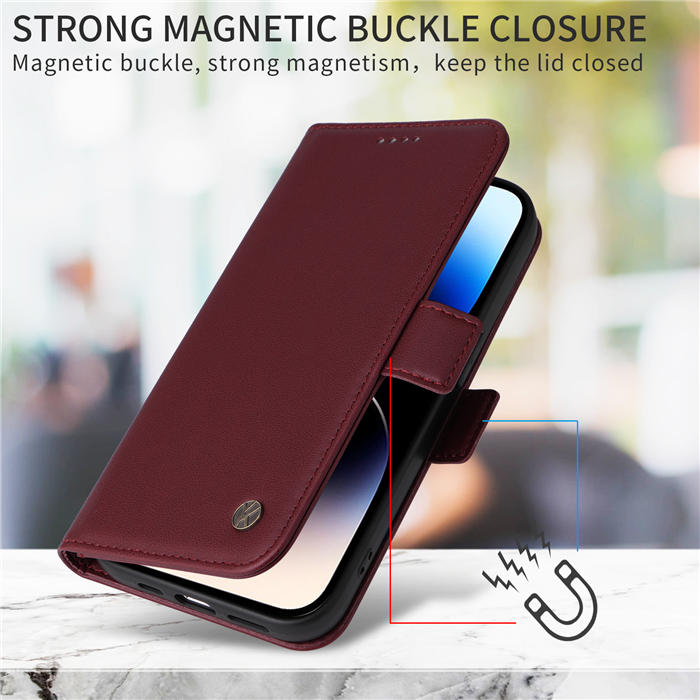 YIKATU iPhone 14 Pro Max Wallet Magnetic Flip Stand Case