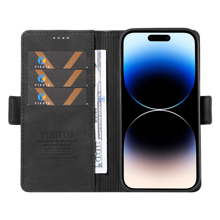 YIKATU iPhone 14 Pro Wallet Kickstand Case