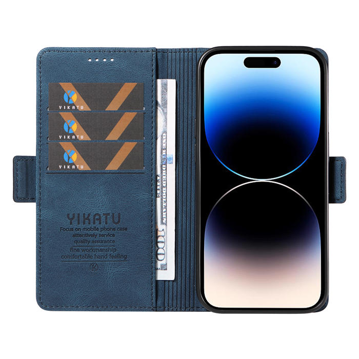 YIKATU iPhone 14 Pro Wallet Kickstand Case