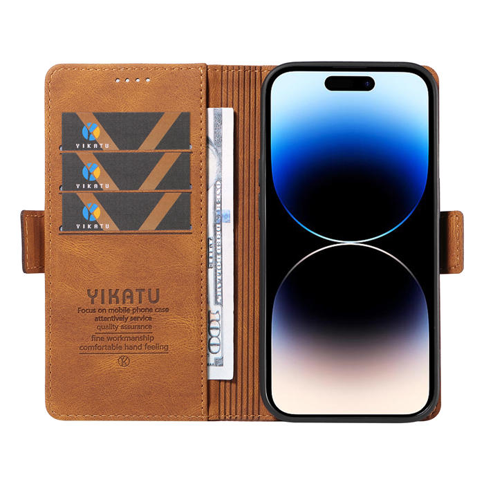 YIKATU iPhone 14 Pro Wallet Kickstand Case