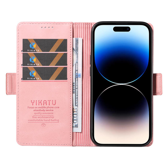 YIKATU iPhone 14 Pro Wallet Kickstand Case