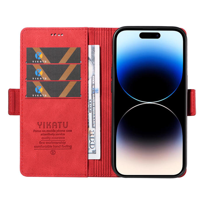 YIKATU iPhone 14 Pro Max Wallet Kickstand Case