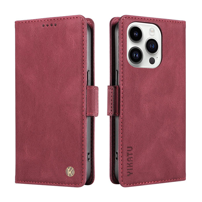 YIKATU iPhone 14 Pro Wallet Kickstand Case