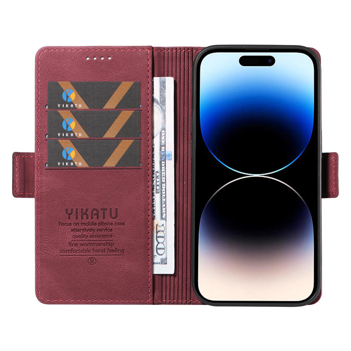 YIKATU iPhone 14 Pro Max Wallet Kickstand Case