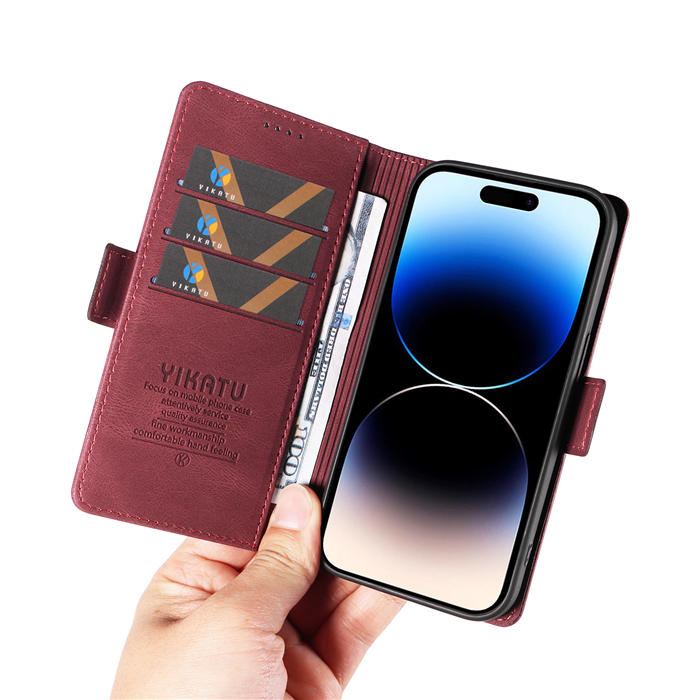 YIKATU iPhone 14 Pro Max Wallet Kickstand Case