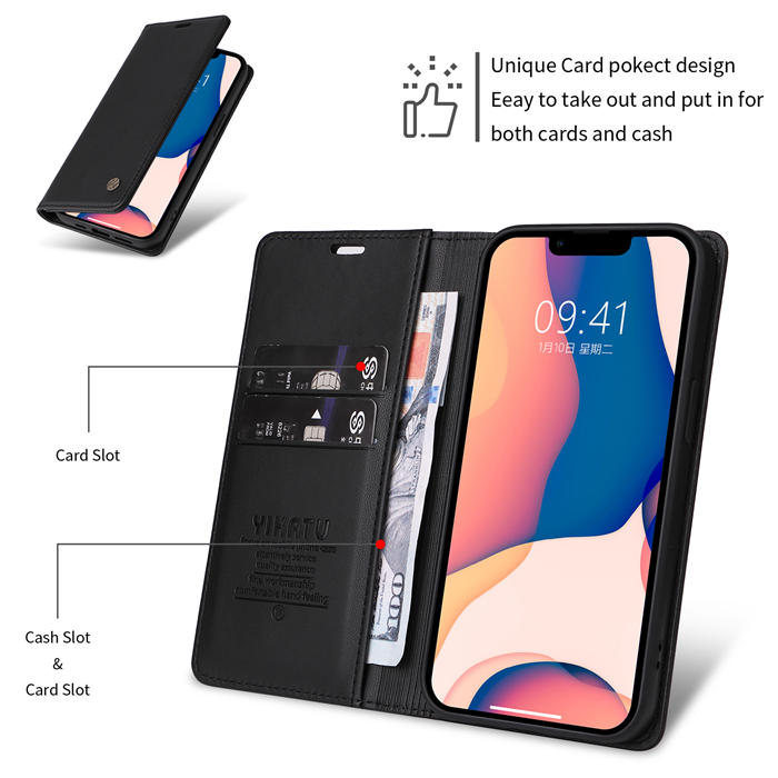 YIKATU Wallet Magnetic Kickstand Case