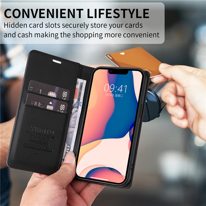 YIKATU Wallet Magnetic Kickstand Case