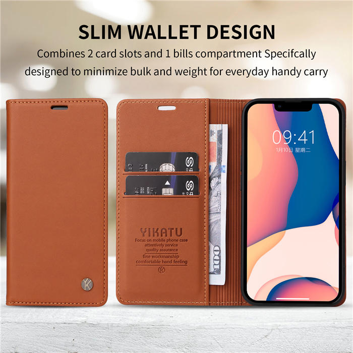 YIKATU Wallet Magnetic Kickstand Case