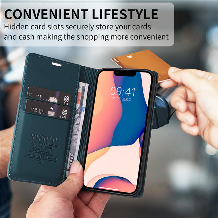 YIKATU Wallet Magnetic Kickstand Case