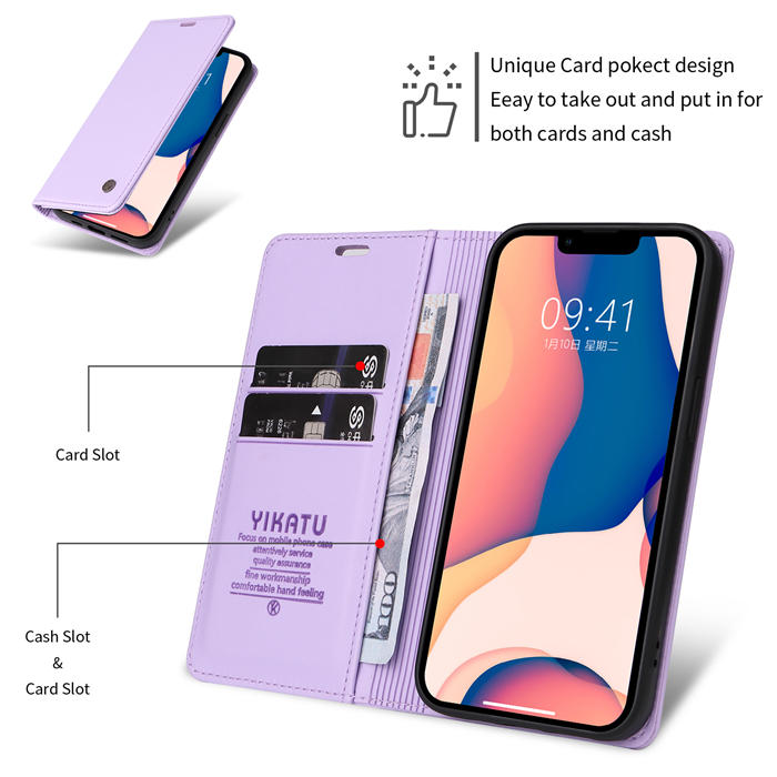 YIKATU Wallet Magnetic Kickstand Case