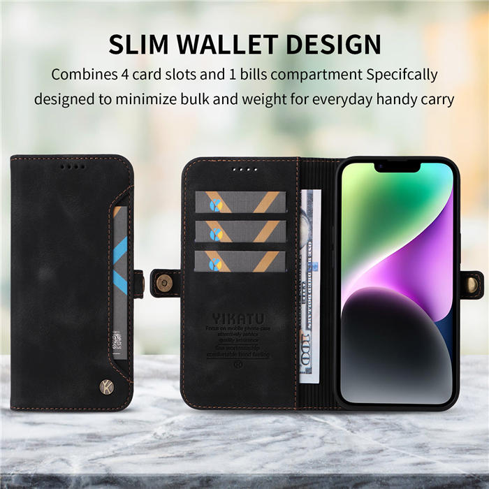 YIKATU Wallet Magnetic Stand Phone Case