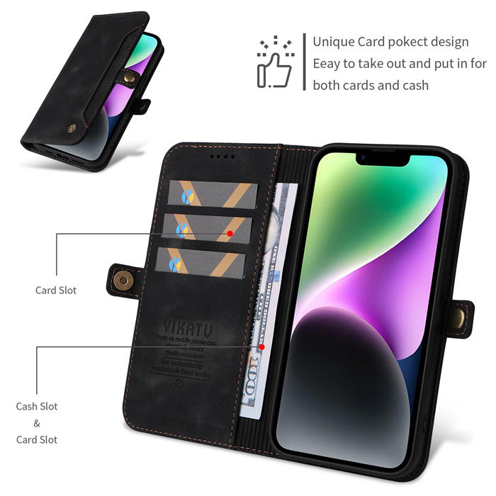 YIKATU Wallet Magnetic Stand Phone Case