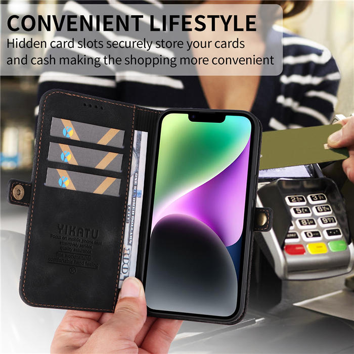 YIKATU Wallet Magnetic Stand Phone Case