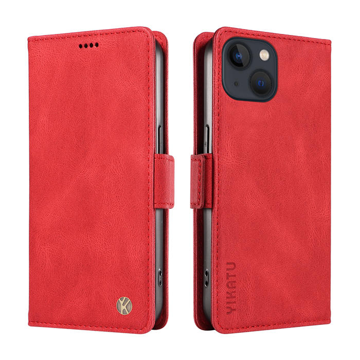 YIKATU iPhone 14 Plus Wallet Kickstand Case