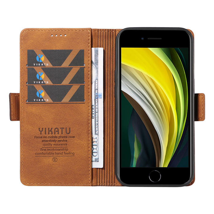 YIKATU iPhone 7/8/SE 2020/SE 2022 Wallet Kickstand Case