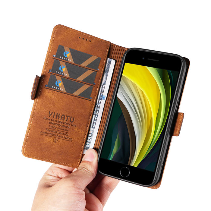 YIKATU iPhone 7/8/SE 2020/SE 2022 Wallet Kickstand Case