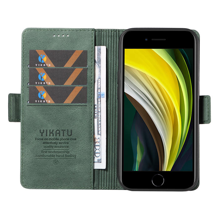 YIKATU iPhone 7/8/SE 2020/SE 2022 Wallet Kickstand Case