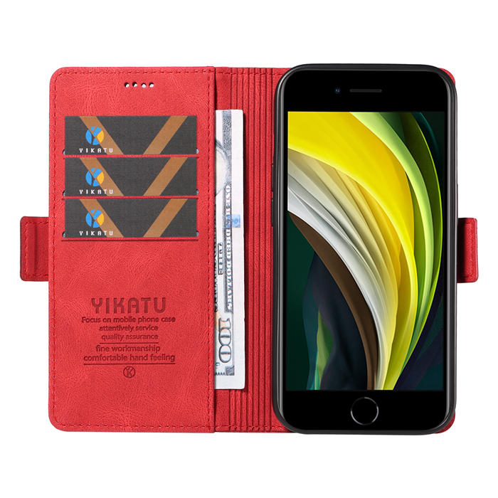 YIKATU iPhone 7/8/SE 2020/SE 2022 Wallet Kickstand Case