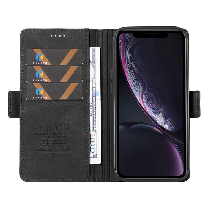 YIKATU iPhone XR Wallet Kickstand Case