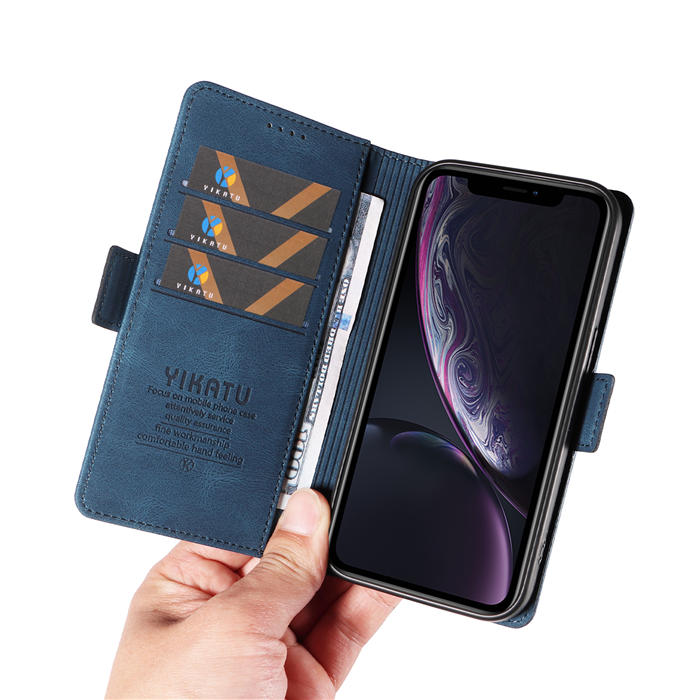 YIKATU iPhone XR Wallet Kickstand Case