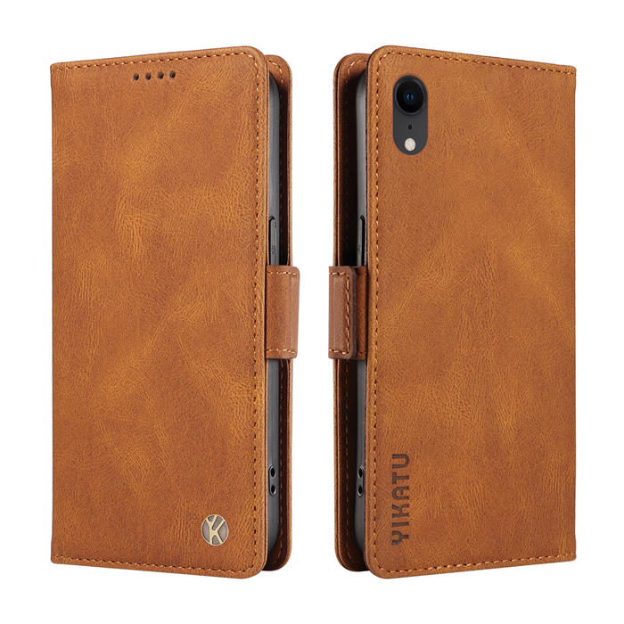 YIKATU iPhone XR Wallet Kickstand Case