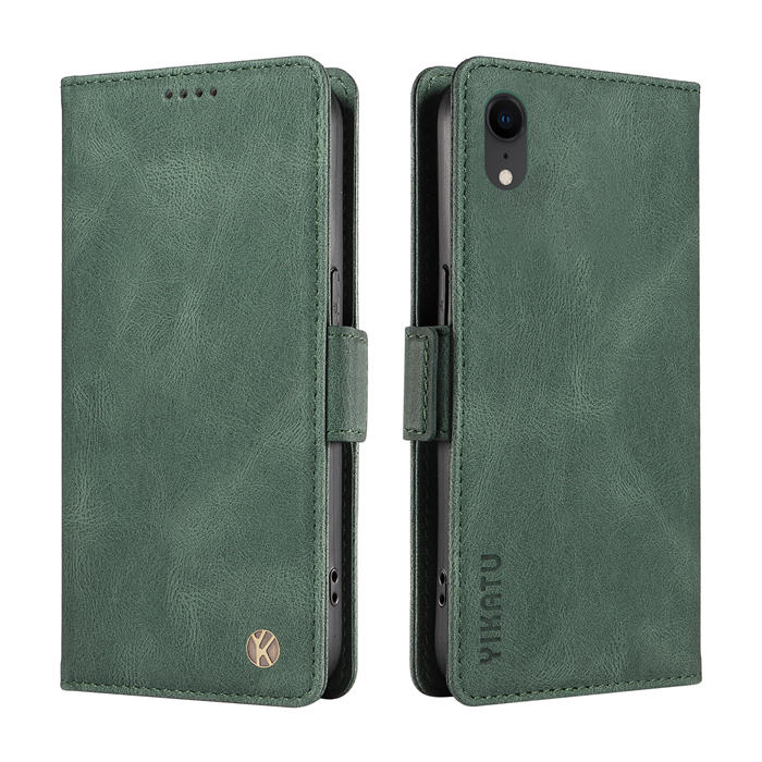 YIKATU iPhone XR Wallet Kickstand Case