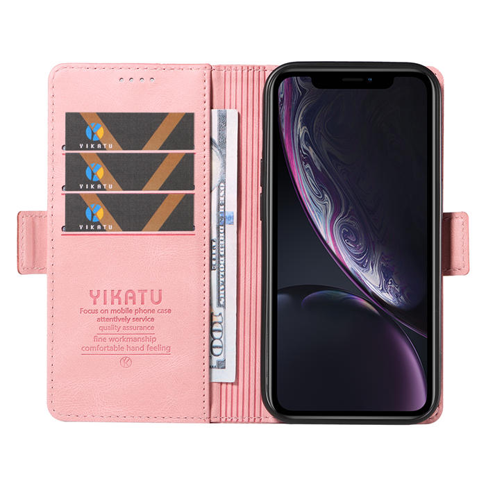 YIKATU iPhone XR Wallet Kickstand Case