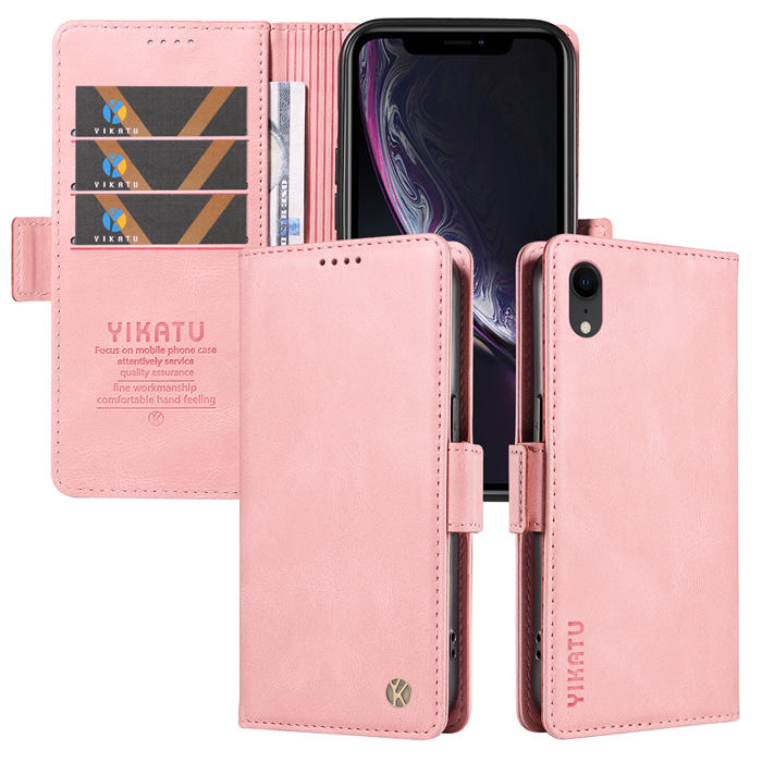 YIKATU iPhone XR Wallet Kickstand Case