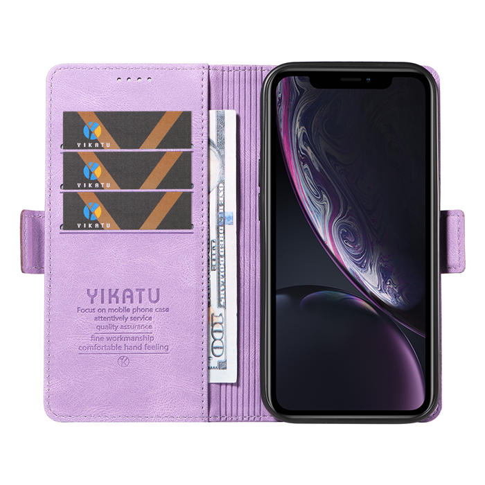 YIKATU iPhone XR Wallet Kickstand Case