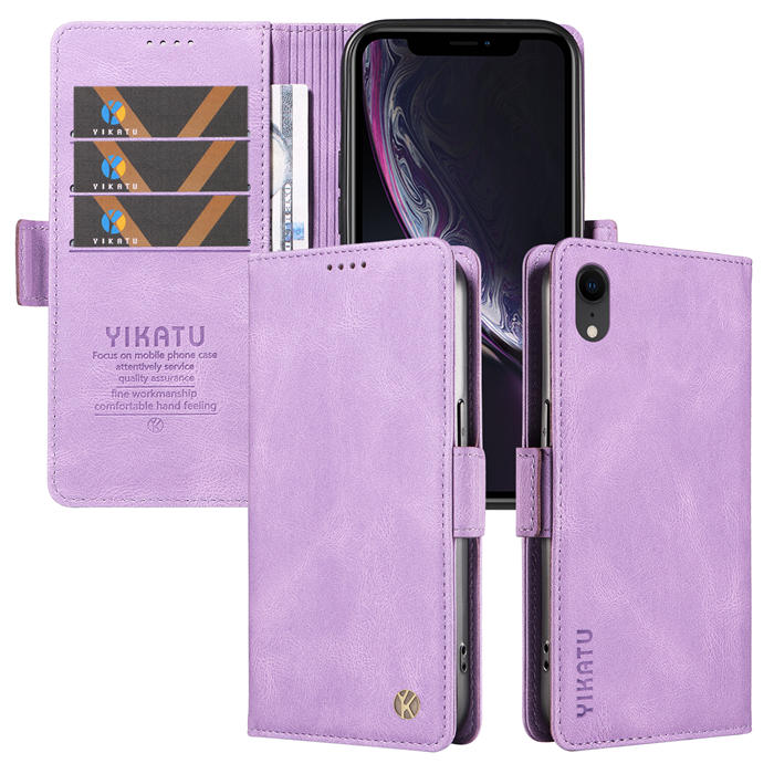 YIKATU iPhone XR Wallet Kickstand Case