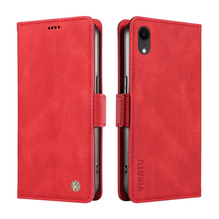 YIKATU iPhone XR Wallet Kickstand Case