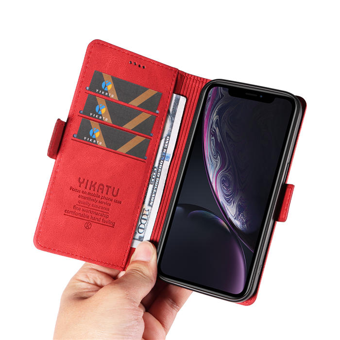 YIKATU iPhone XR Wallet Kickstand Case