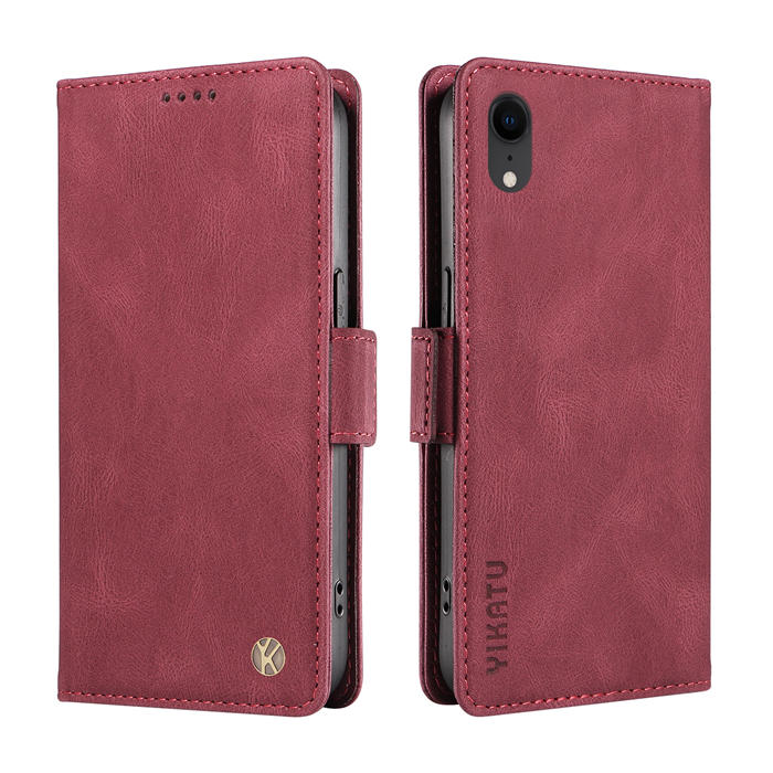 YIKATU iPhone XR Wallet Kickstand Case