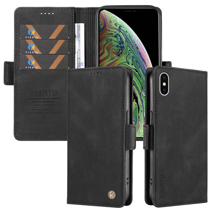 YIKATU iPhone XS Max Wallet Kickstand Case