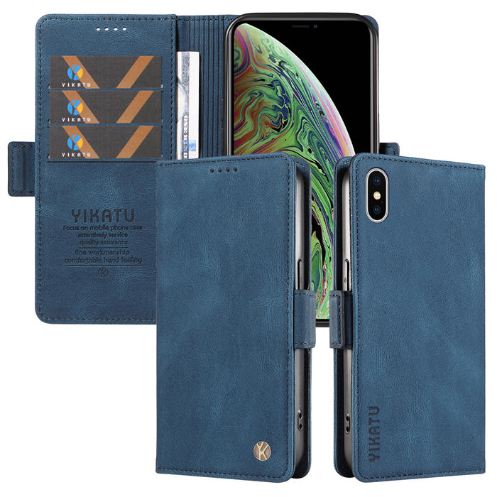 YIKATU iPhone XS Max Wallet Kickstand Case