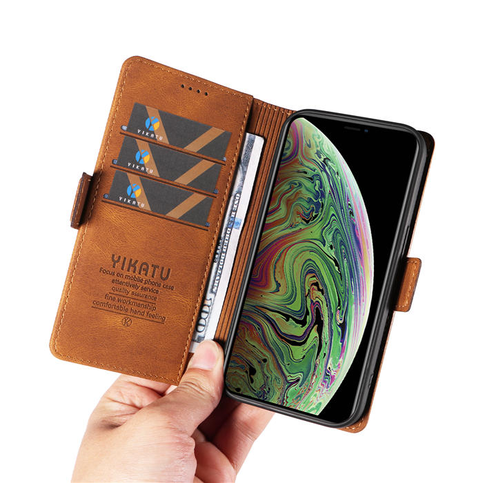 YIKATU iPhone XS Max Wallet Kickstand Case