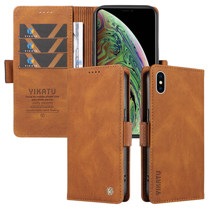 YIKATU iPhone XS Max Wallet Kickstand Case