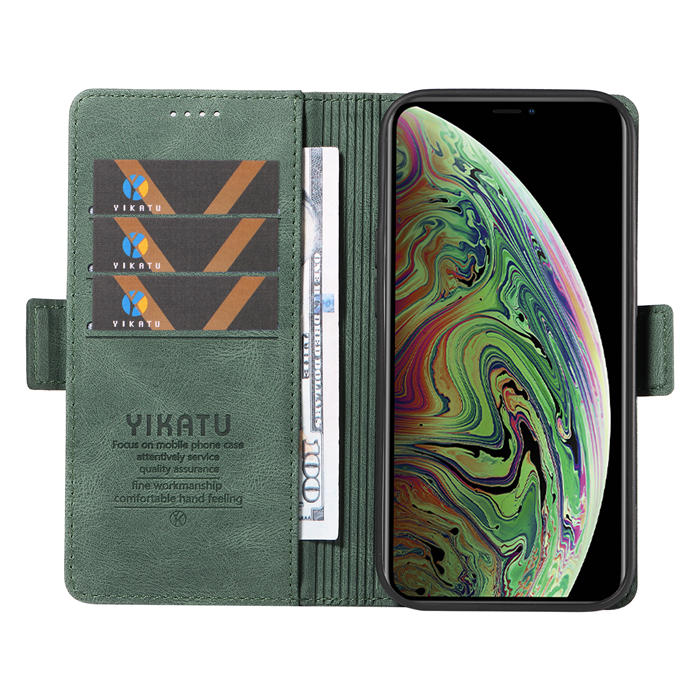 YIKATU iPhone XS Max Wallet Kickstand Case