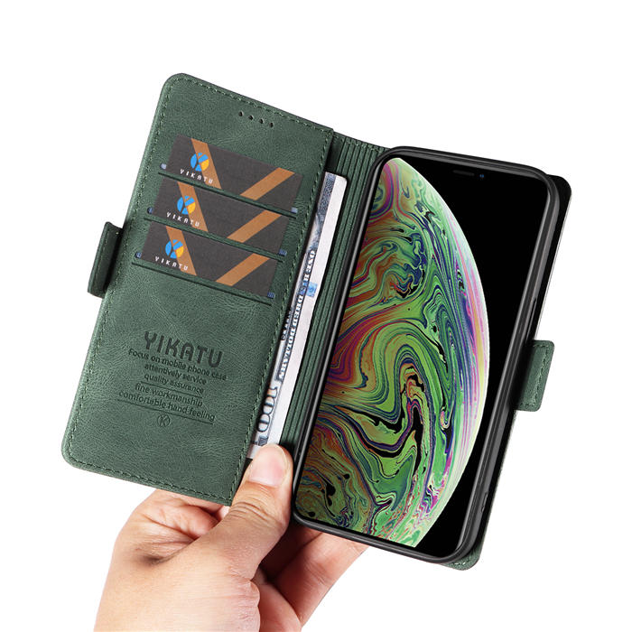 YIKATU iPhone XS Max Wallet Kickstand Case