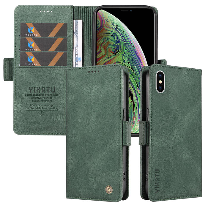 YIKATU iPhone XS Max Wallet Kickstand Case