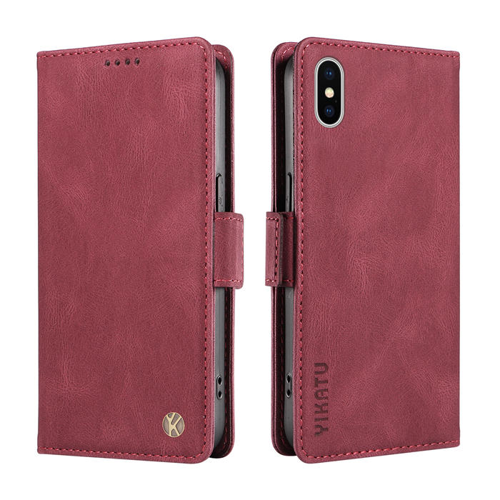 YIKATU iPhone XS Max Wallet Kickstand Case