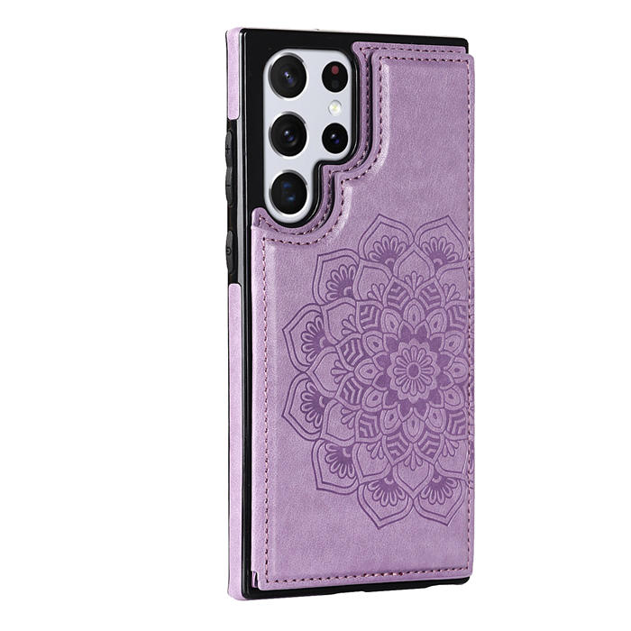 Mandala Embossed Samsung Galaxy S22 Ultra Case